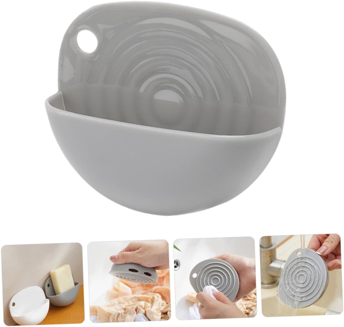 Bathroom Soap Holder Portable Plastic Drainage Dish for Travel
