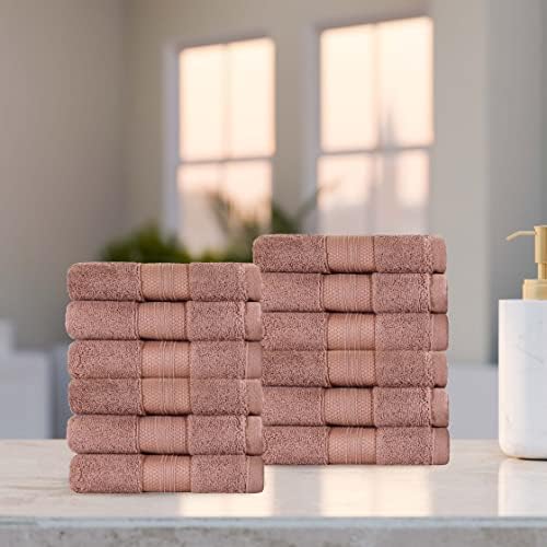 Superior Turkish Cotton 12-Piece Towel Set Taupe