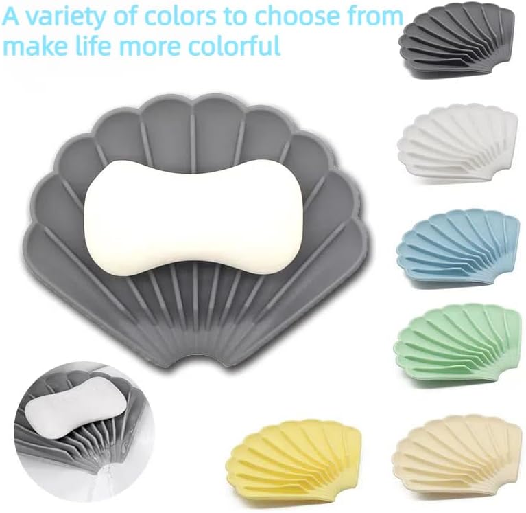 Self-Draining Silicone Soap Box with Anti-Slip Design