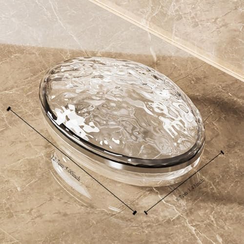 Durable Plastic Soap Box with Lid for Travel and Bathroom Use
