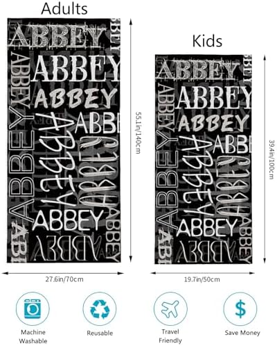 Custom Beach Towel with Name Made in USA 1
