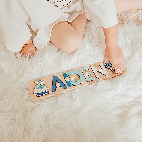 Personalized Wooden Name Puzzle With Pegs