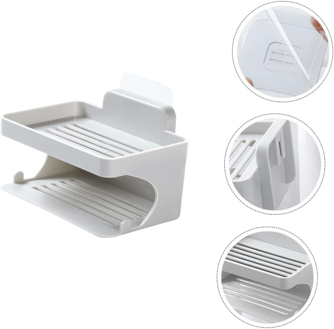 Yardenfun Double Layer Soap Holder Bathroom Organizer