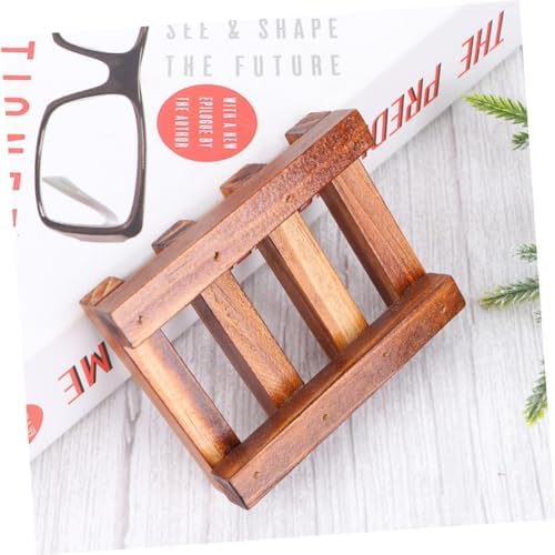 PAMINGONO Creative Retro Wooden Soap Holder