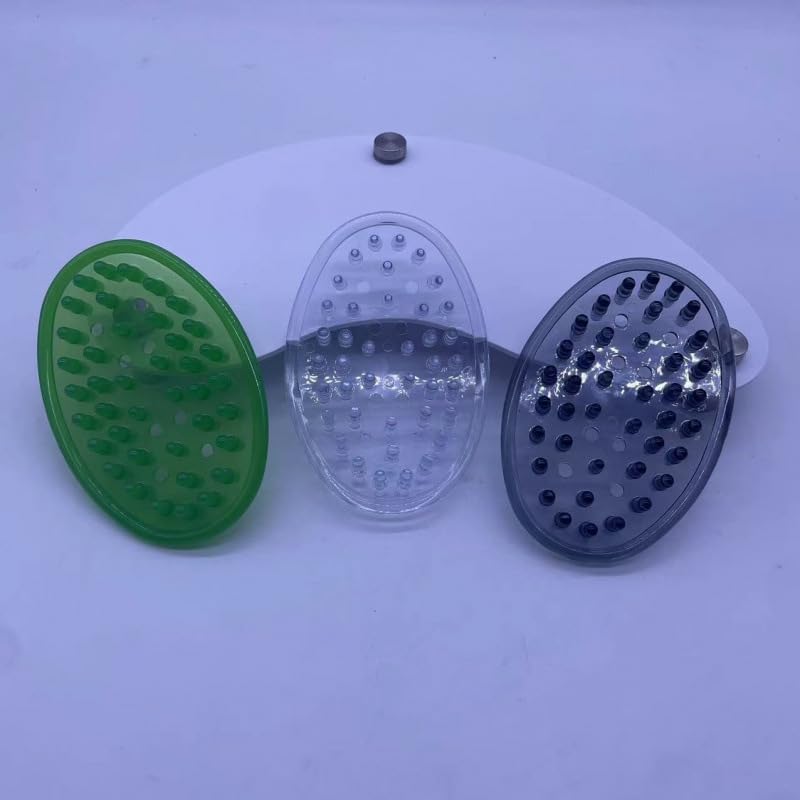 FAMSTURLON 2-Piece Plastic Soap Holder Set Black
