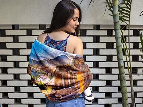 Large Microfiber Beach Towel with Italy Sicily Design