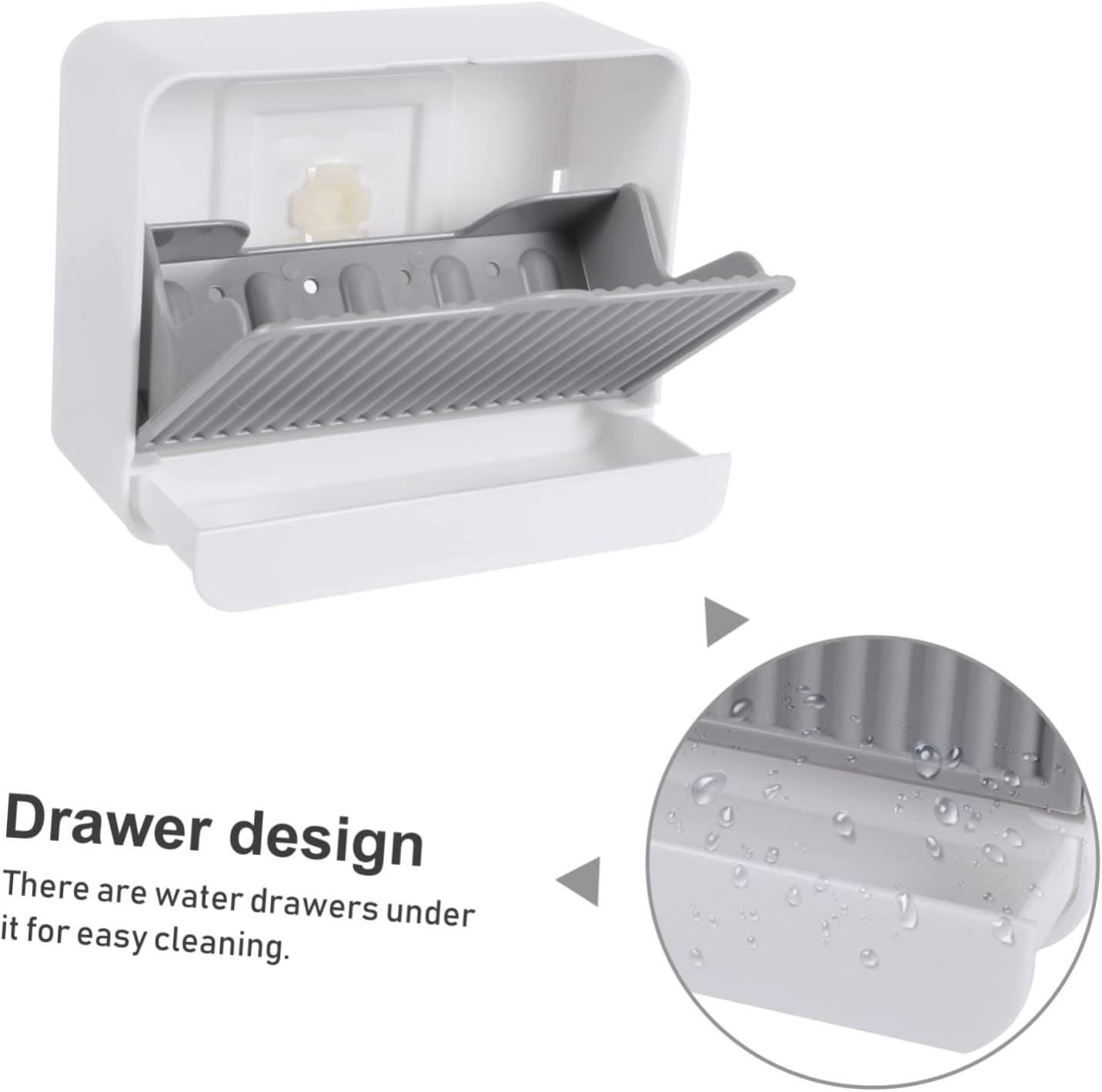 Luxshiny Wall-Mounted Soap Dish Grey