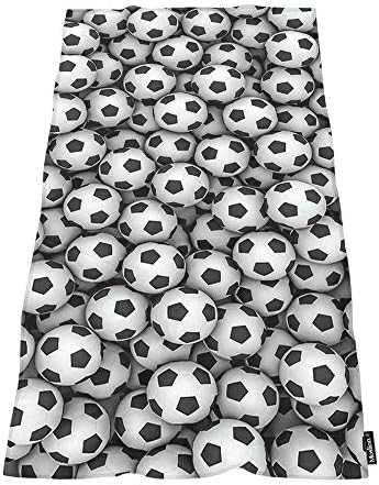 Moslion Cool Soccer Ball Art Bath Towel Large 64x32 Inches