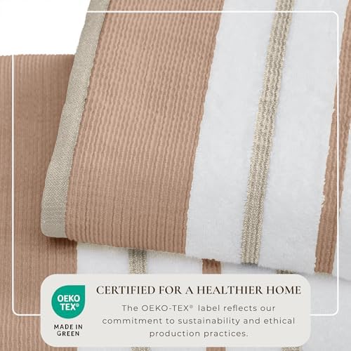 Great Bay Home Decorative Bath Towel Set 6 Piece