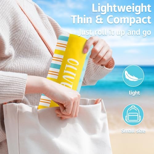 Custom Beach Towels with Names for Kids and Adults