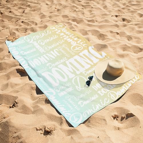 Custom Beach Towel with Name - Personalized for All Ages