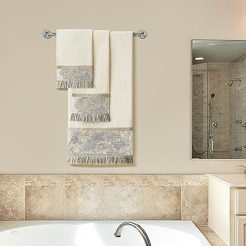 Loom and Mill Luxury Velour Cotton Towel Set 3-Piece