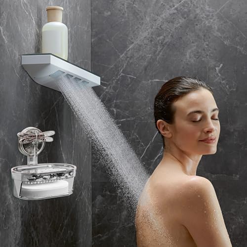 BILIKEYU Wall Mounted Double Layer Soap Dish Holder