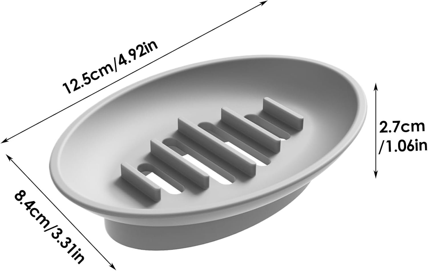 Silicone Soap Dish Holder for Shower and Kitchen 1
