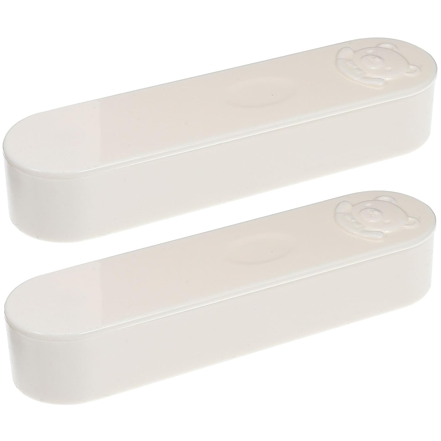 GLEAVI 2pcs Cotton Swab Storage Box with Lid Holder