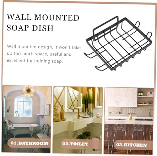 Wall Mounted Soap Dish with Drainage Design