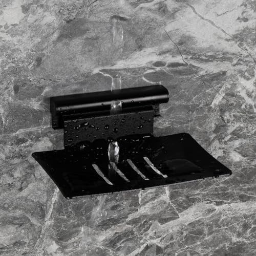 LUEXBOX Detachable Soap Dish 4 Slot Wall Mount Stainless Steel