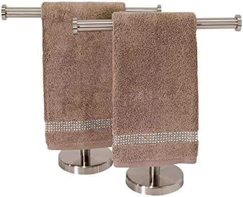 Sparkles Home Stripe Fingertip Towel Set of 2 Taupe