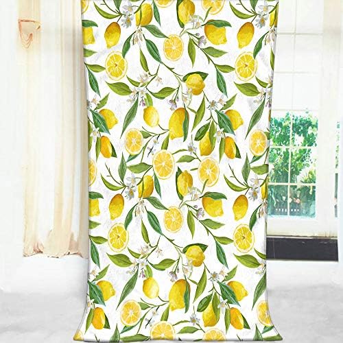Moslion Comfy Bath Towels Exotic Lemon Tree Design
