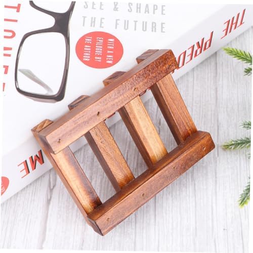 Luxshiny Wooden Soap Holder Retro Style Cleaning Storage Box