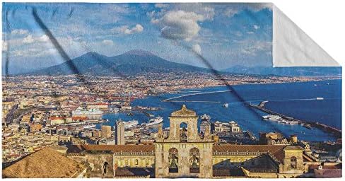 Napoli Design Microfiber Beach Towel - 30x62 inches