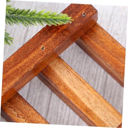 Luxshiny Wooden Soap Holder Retro Style Cleaning Storage Box