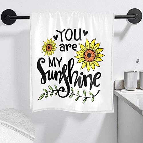 Exnundod Sunflower Hand Towel Beach Bath Towel