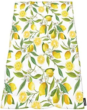 Moslion Comfy Bath Towels Exotic Lemon Tree Design