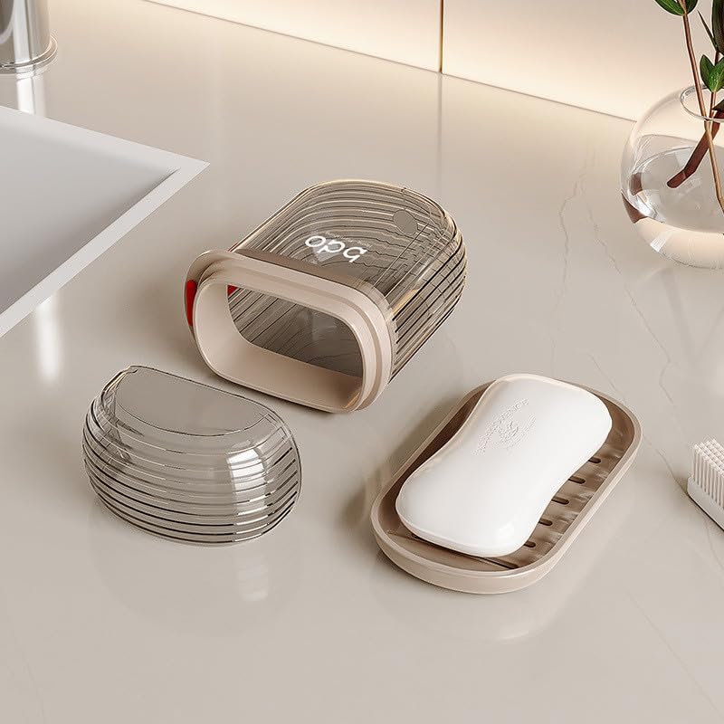 Travel Soap Dish with Leakproof Lid and Drainage 1