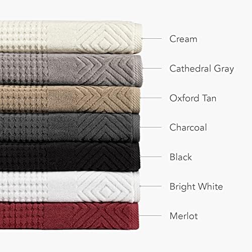 TexereSilk Organic Cotton Diamond Jacquard Towel Set