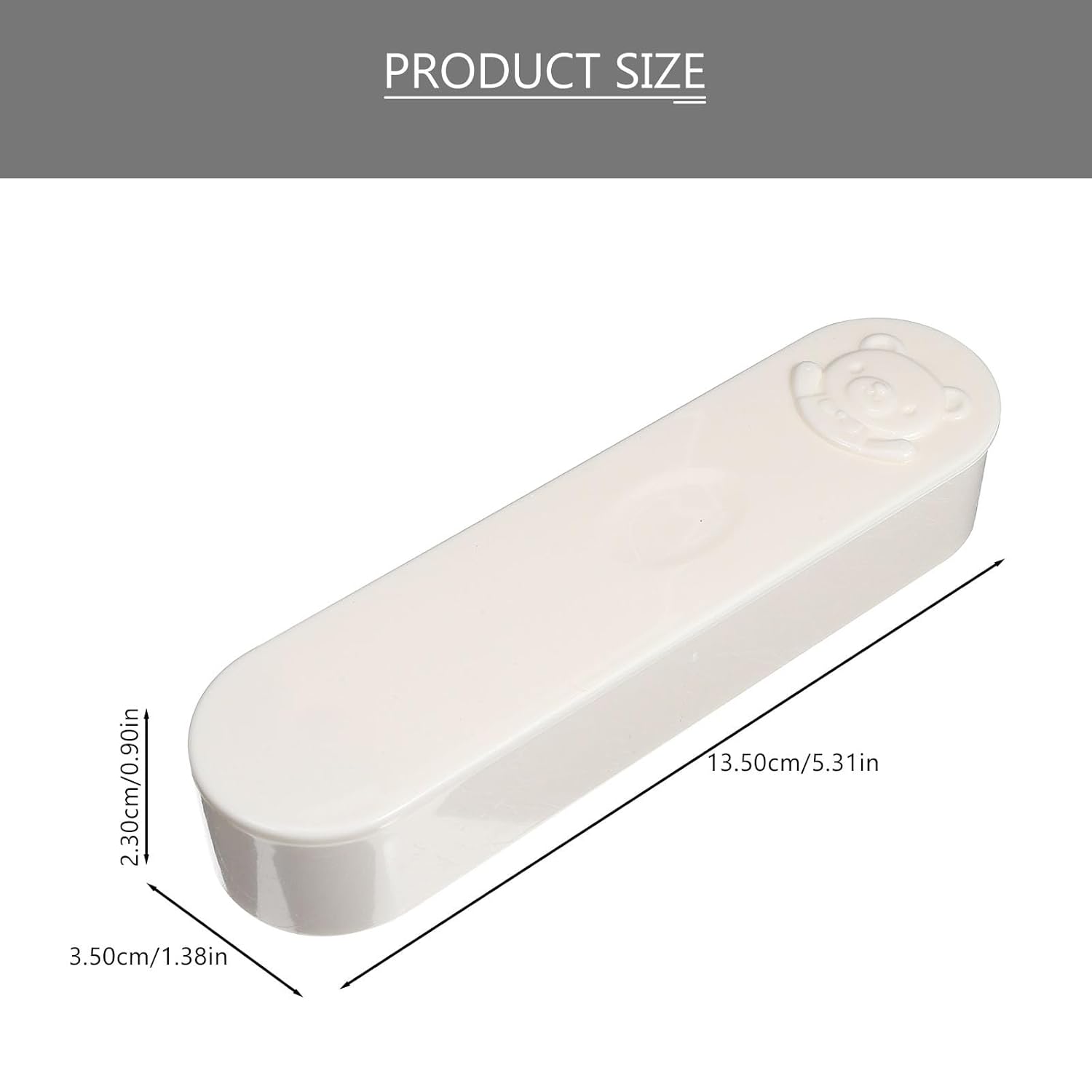 GLEAVI 2pcs Cotton Swab Storage Box with Lid Holder