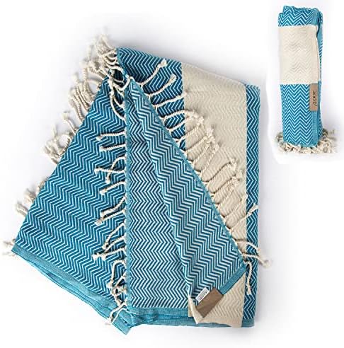 Loop Linen Cotton Beach Towel - 100 Turkish Cotton Soft Stylish