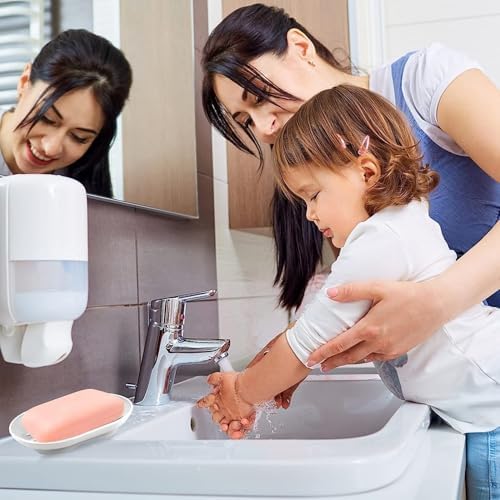 2pcs Silicone Soap Dish with Drain and Non-Slip Design