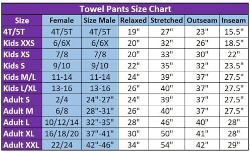 Co Towel Pants for Swimmers Black