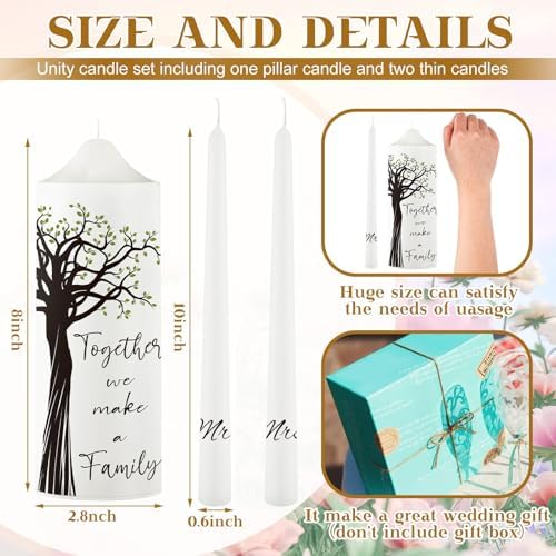 Frienda Unity Candles Wedding Ceremony Set 1