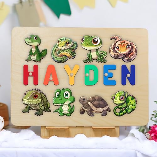 Personalized Wooden Name Puzzle Montessori Toy for Kids 1