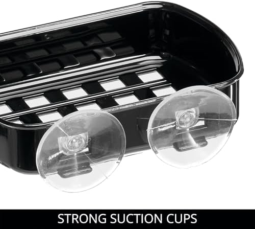 InterDesign Suction Cup Soap Dish - Black