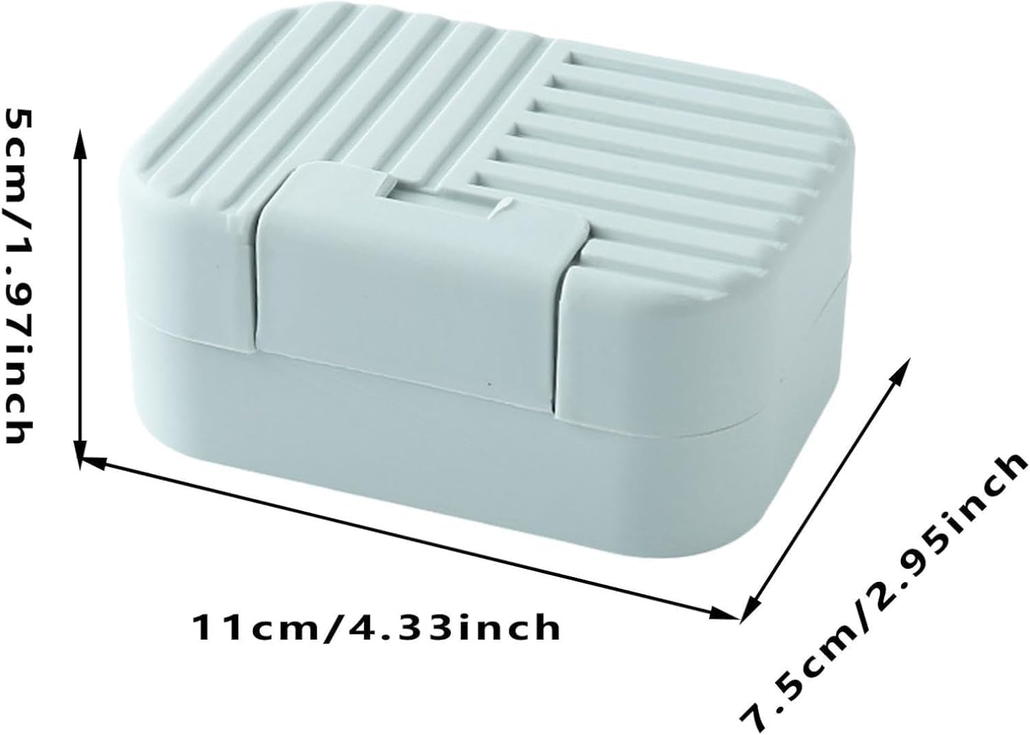 Travel Soap Case Box with Sealed Lid 1 Bar Soap Holder