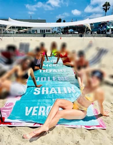Custom Beach Towel - 30x60 Inch Personalized Pool Towel
