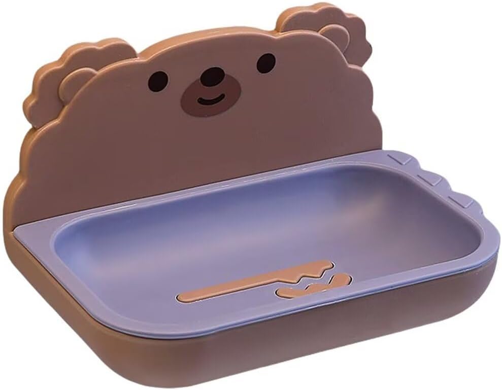 Rabbit Shape Suction Soap Holder for Shower Bathroom Kitchen
