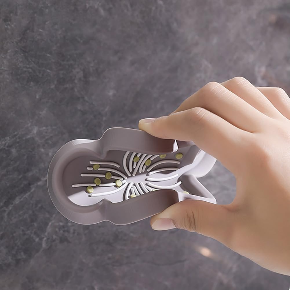 Soft Silicone Flower Soap Holder for Bathroom