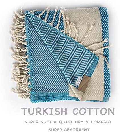 Loop Linen Cotton Beach Towel - 100 Turkish Cotton Soft Stylish
