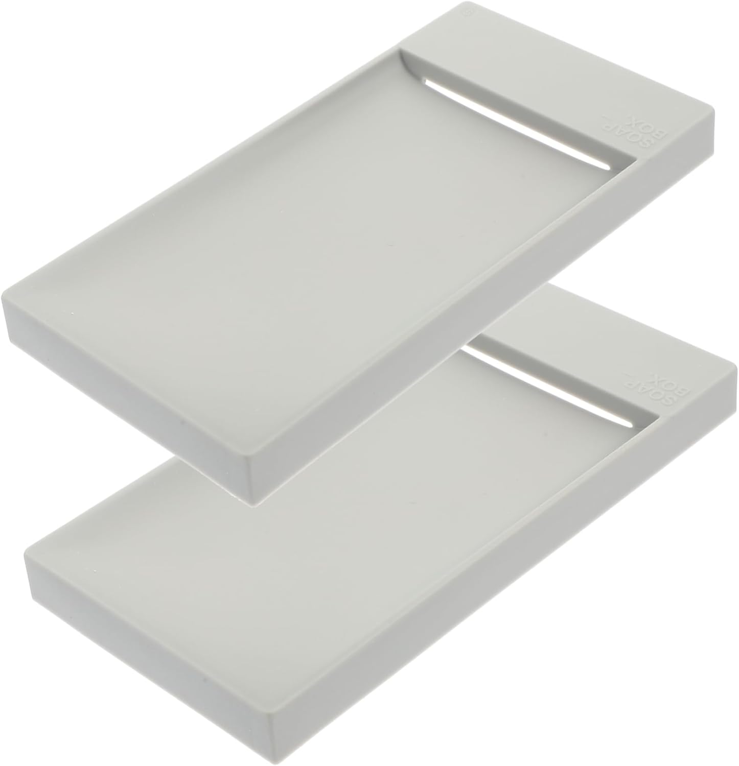 BRIGHTFUFU Gray Soap Holder for Bathroom and Kitchen Countertop