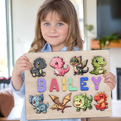 Personalized Wooden Name Puzzle Montessori Toy