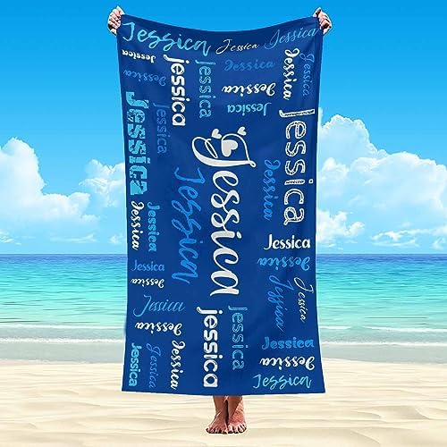 Artsadd Personalized Beach Towel with Name