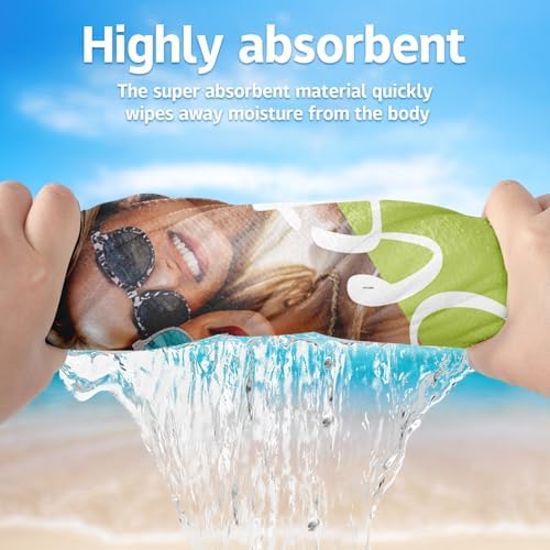 Custom Photo Beach Towel for Kids Adults