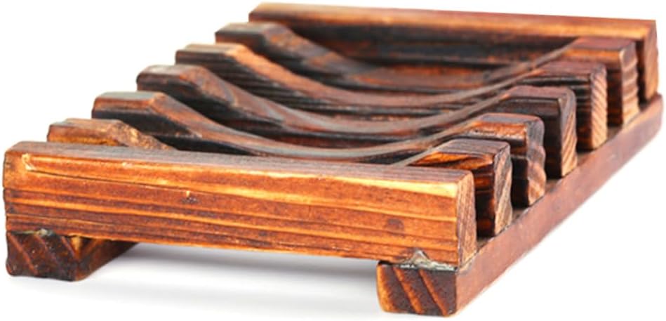OUNONA Carbonized Soap Holder with Drainage