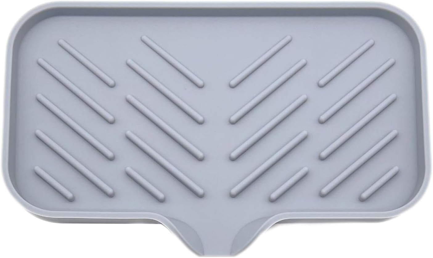 Lamphle Drain Mat Silicone Multi-Use Anti-Skid Soap Holder