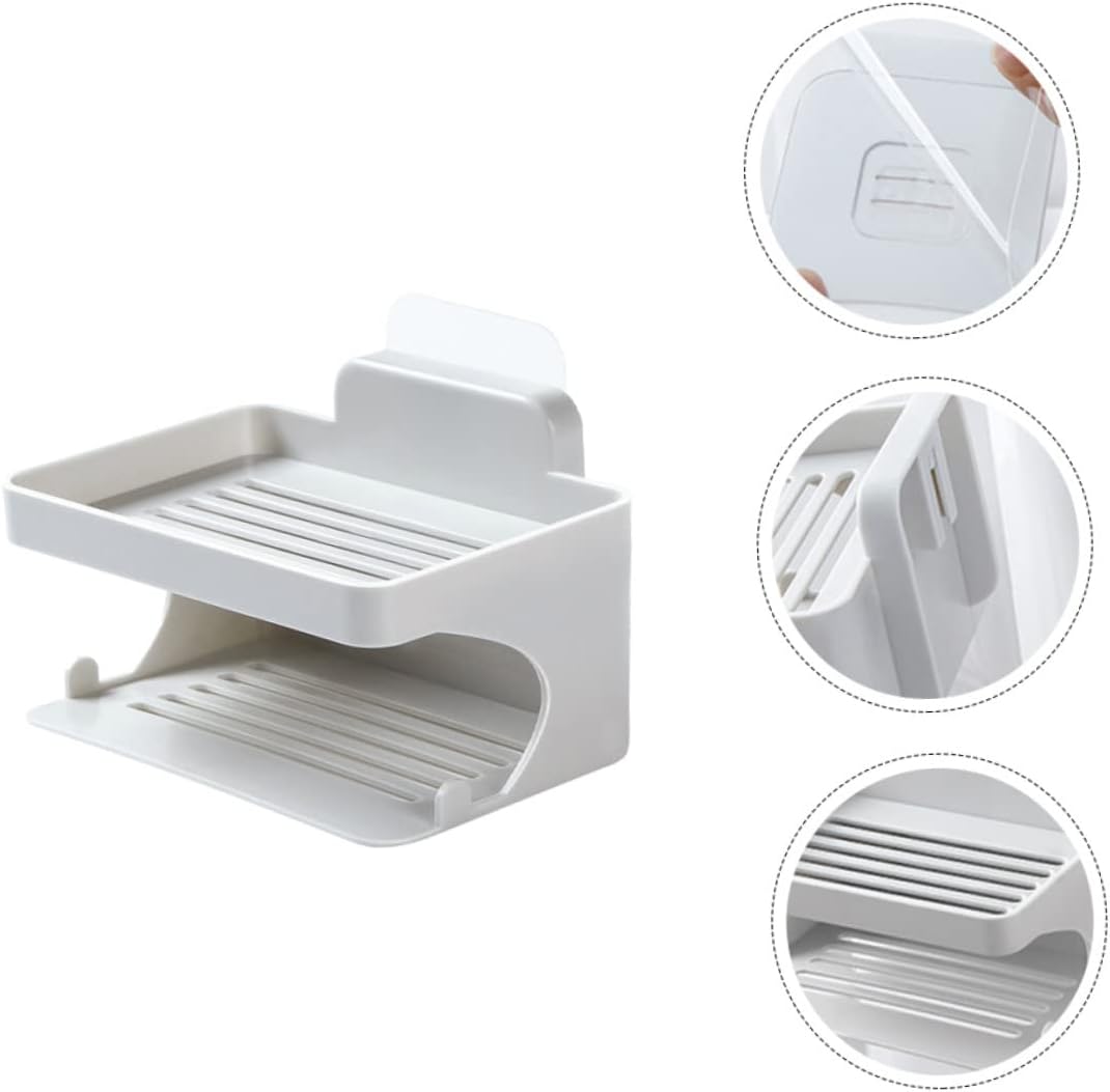 ABOOFAN Double Layer Soap Holder for Kitchen and Bathroom