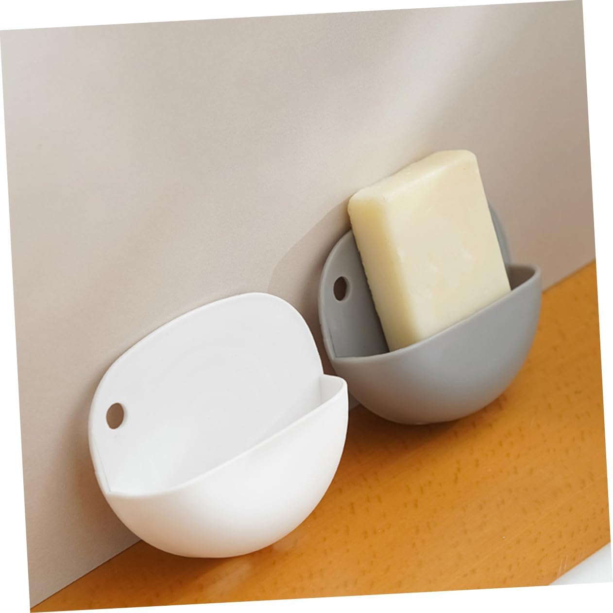 ABOOFAN Portable Bathroom Soap Holder with Washboard